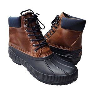 Tommy Hilfiger Men's 11 Colins-2 Brown Collar Waterproof Rubber Ankle Duck Boots